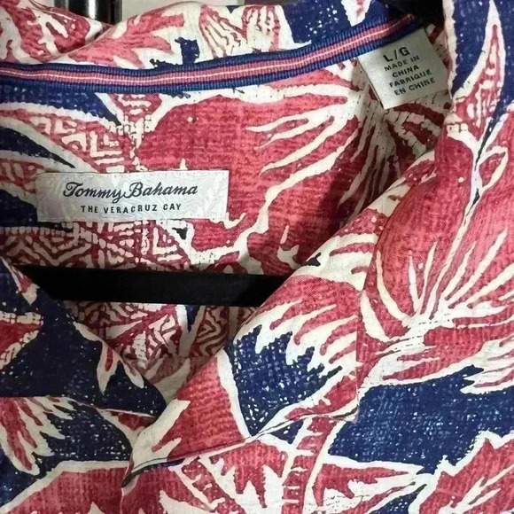 Tommy Bahama Nova Wave Short Sleeve  Men’s Button Down Shirt Size Large - Picture 6 of 6